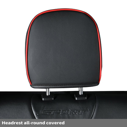 F150 Seat Covers Full Set with Waterproof Leather, Automotive Vehicle Cushion Cover for Cars SUV Pick-up Truck Fit for 2009 to 2024 Ford F150 Carhartt and 2017 to 2023 F250 F350 F450