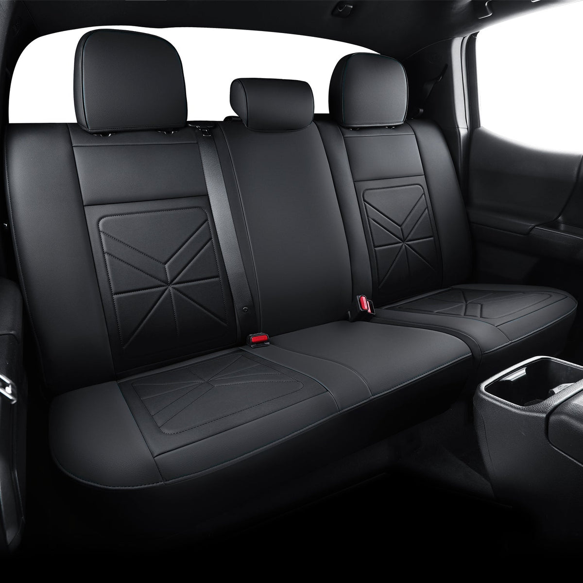 2005-2023 Tacoma Seat Covers Custom Double Cab,Waterproof leather seat cover, all seasons including trims like SR, SR5, Limited, TRD Off Road, TRD Pro, TRD Sport, etc. comfortable and breathable