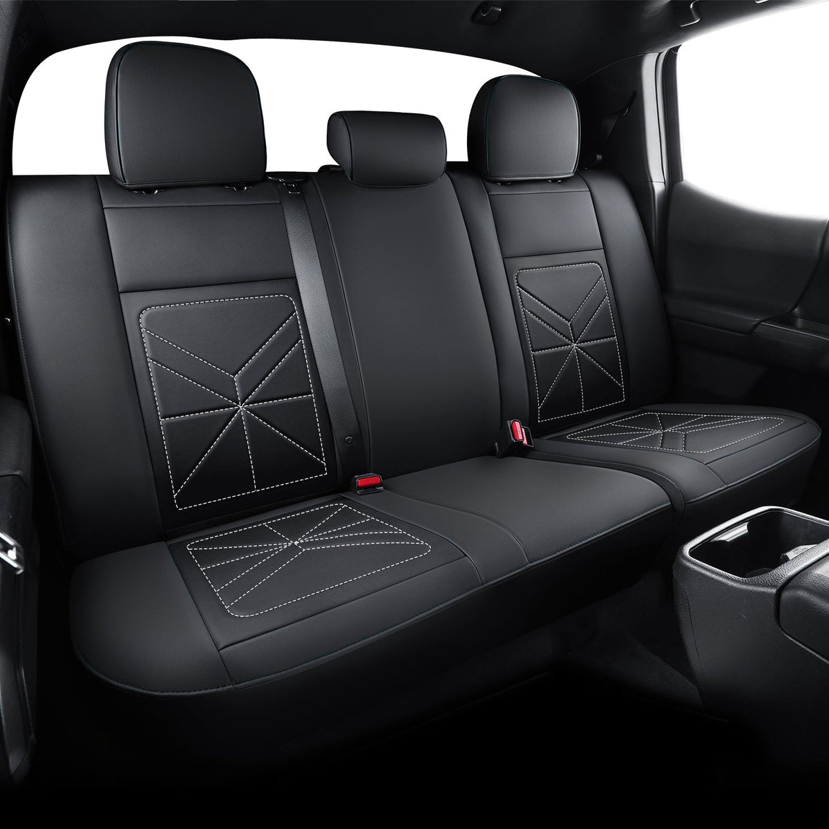 2005-2023 Tacoma Seat Covers Custom Double Cab,Waterproof leather seat cover, all seasons including trims like SR, SR5, Limited, TRD Off Road, TRD Pro, TRD Sport, etc. comfortable and breathable