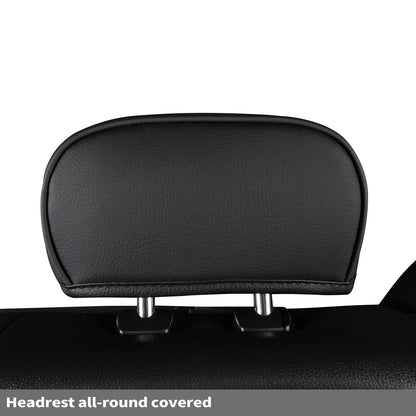 F150 Seat Covers Full Set with Waterproof Leather, Automotive Vehicle Cushion Cover for Cars SUV Pick-up Truck Fit for 2009 to 2024 Ford F150 Carhartt and 2017 to 2023 F250 F350 F450