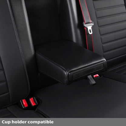F150 Seat Covers Full Set with Waterproof Leather, Automotive Vehicle Cushion Cover for Cars SUV Pick-up Truck Fit for 2009 to 2024 Ford F150 Carhartt and 2017 to 2023 F250 F350 F450
