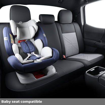 2005-2023 Tacoma Seat Covers Custom Double Cab,Waterproof leather seat cover, all seasons including trims like SR, SR5, Limited, TRD Off Road, TRD Pro, TRD Sport, etc. comfortable and breathable