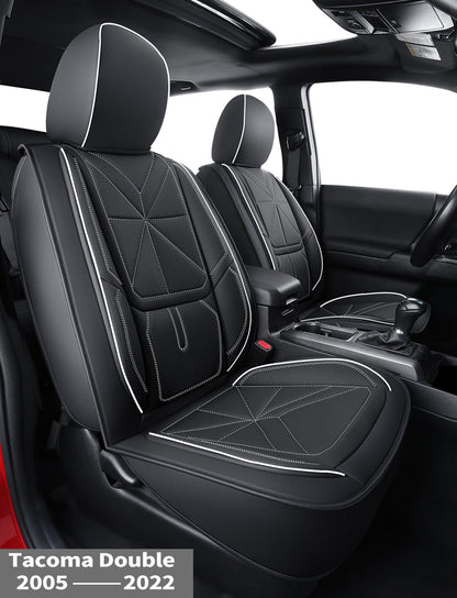 2005-2023 Tacoma Seat Covers Custom Double Cab,Waterproof leather seat cover, all seasons including trims like SR, SR5, Limited, TRD Off Road, TRD Pro, TRD Sport, etc. comfortable and breathable