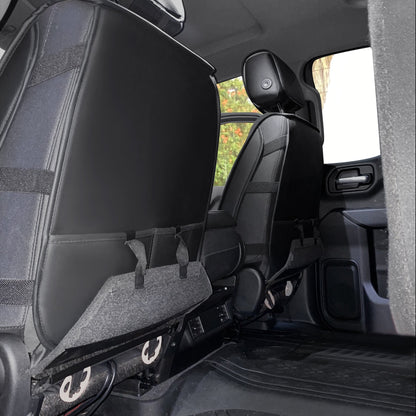 Silverado Seat Covers Fit for 2007-2024 Chevy Silverado Sierra 1500/2500 HD / 3500 HD Crew,Double,Extended Cab with Water Proof Faux Leather