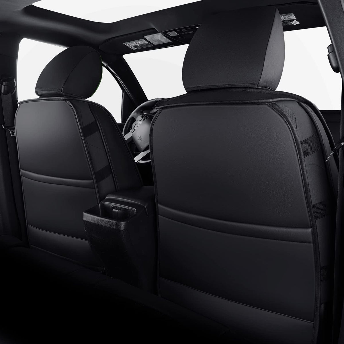 2005-2023 Tacoma Seat Covers Full Set Waterproof leather for Tacoma Double/Crew Cab SR SR5 TRD Sport TRD Off-Road PreRunner Trims, with Waterproof Faux Leather All-enveloping, four seasons general, wear-resistant and scratch-resistant