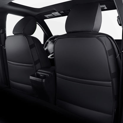 2005-2023 Tacoma Seat Covers Full Set Waterproof leather for Tacoma Double/Crew Cab SR SR5 TRD Sport TRD Off-Road PreRunner Trims, with Waterproof Faux Leather All-enveloping, four seasons general, wear-resistant and scratch-resistant