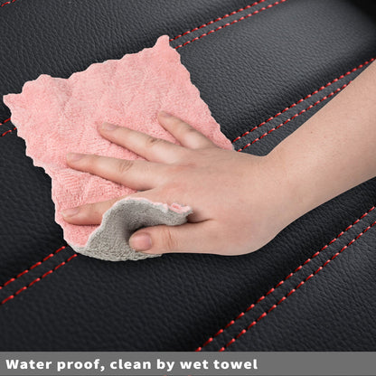 F150 Seat Covers Full Set with Waterproof Leather, Automotive Vehicle Cushion Cover for Cars SUV Pick-up Truck Fit for 2009 to 2024 Ford F150 Carhartt and 2017 to 2023 F250 F350 F450