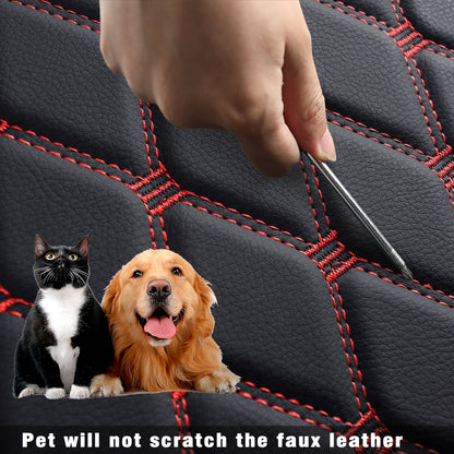 Jeep Cherokee Seat Covers fit for 2014-2023 Jeep Cherokee with Faux Leather All seasons are good Resist claw marks seat covers