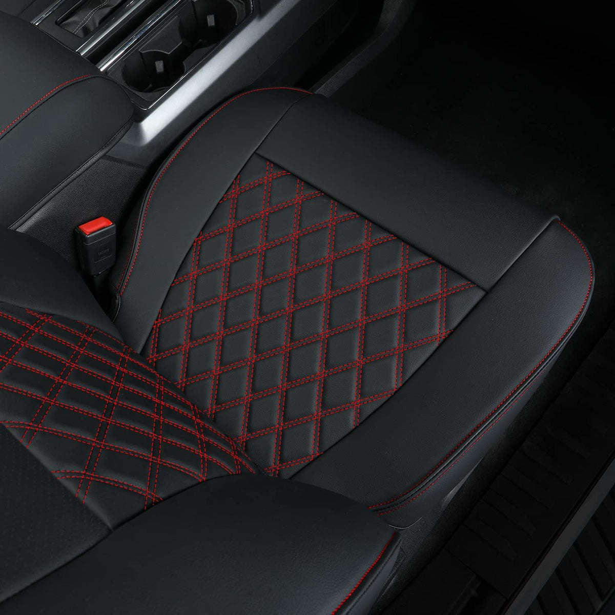 F150 SuperCrew 2015-2024 Custom Pickup Car Truck Seat Covers XLT, Waterproof Faux Leather, Full Coverage, Also Fit 2017-2023 F250/F350