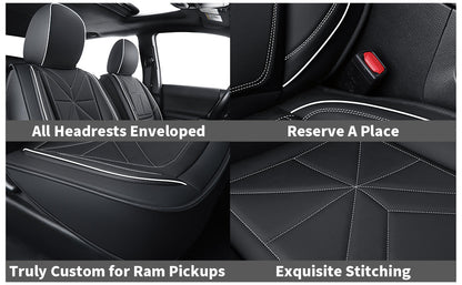 2005-2023 Tacoma Seat Covers Custom Double Cab,Waterproof leather seat cover, all seasons including trims like SR, SR5, Limited, TRD Off Road, TRD Pro, TRD Sport, etc. comfortable and breathable