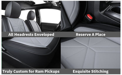2005-2023 Tacoma Seat Covers Custom Double Cab,Waterproof leather seat cover, all seasons including trims like SR, SR5, Limited, TRD Off Road, TRD Pro, TRD Sport, etc. comfortable and breathable