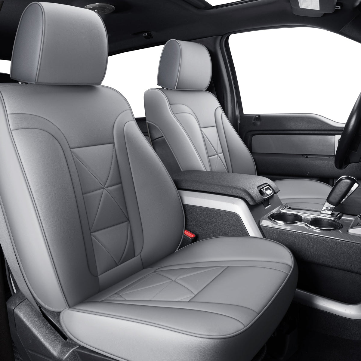 Ford F150 Seat Covers,For 2009-2014 F150 CrewCab 2011-2016 F250 F350 Waterproof faux leather All seasons are good Free delivery