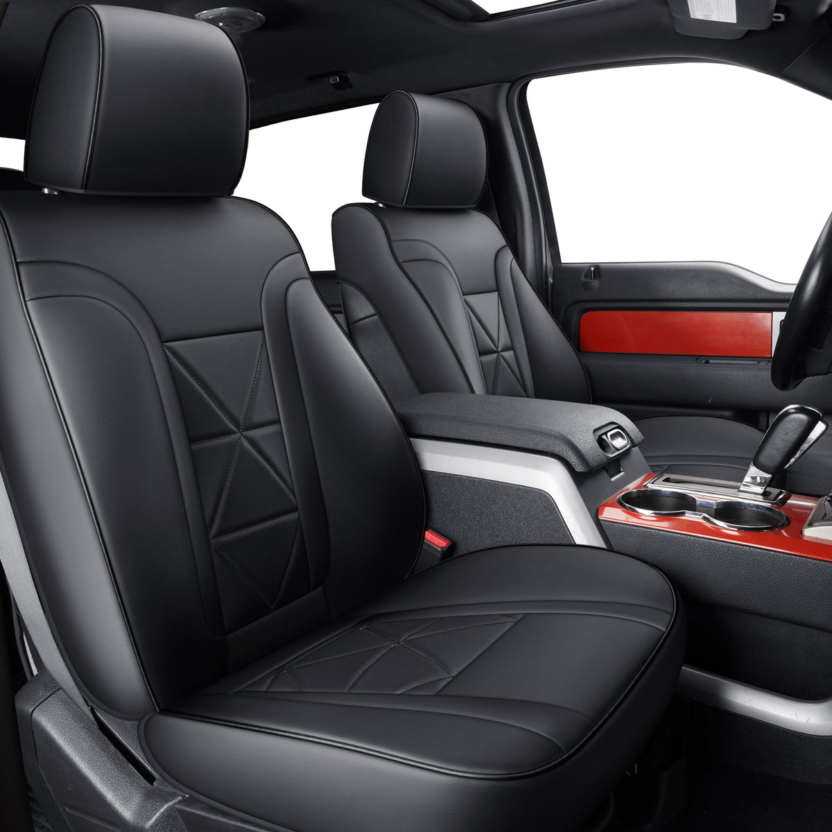 Ford F150 Seat Covers,For 2009-2014 F150 CrewCab 2011-2016 F250 F350 Waterproof faux leather All seasons are good Free delivery