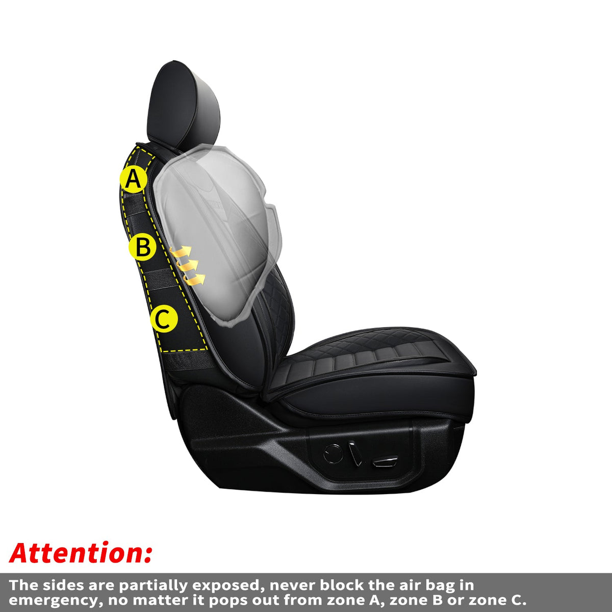 F150 Seat Covers Full Set with Waterproof Leather, Automotive Vehicle Cushion Cover for Cars SUV Pick-up Truck Fit for 2009 to 2024 Ford F150 Carhartt and 2017 to 2023 F250 F350 F450