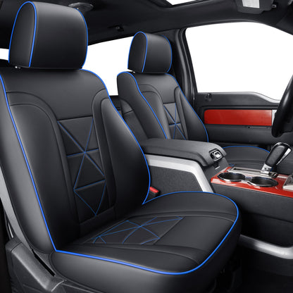 Ford F150 Seat Covers,For 2009-2014 F150 CrewCab 2011-2016 F250 F350 Waterproof faux leather All seasons are good Free delivery