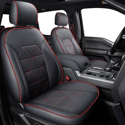 F150 Seat Covers For 2015-2024 F150 CrewCab&2017-2020 F250,F350,F450 CrewCab Waterproof Faux leather