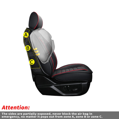 F150 Seat Covers Full Set with Waterproof Leather, Automotive Vehicle Cushion Cover for Cars SUV Pick-up Truck Fit for 2009 to 2024 Ford F150 Carhartt and 2017 to 2023 F250 F350 F450