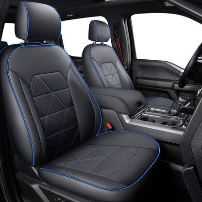 F150 Seat Covers For 2015-2024 F150 CrewCab&2017-2020 F250,F350,F450 CrewCab Waterproof Faux leather