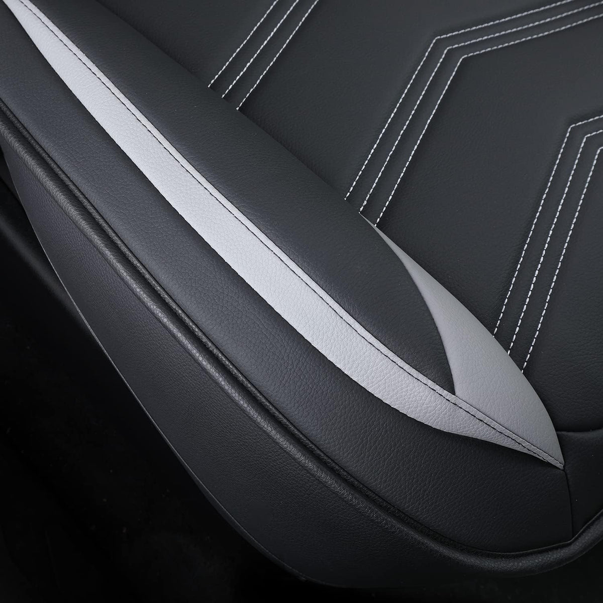 2005-2023 Tacoma Seat Covers Full Set Waterproof leather for Tacoma Double/Crew Cab SR SR5 TRD Sport TRD Off-Road PreRunner Trims, with Waterproof Faux Leather All-enveloping, four seasons general, wear-resistant and scratch-resistant