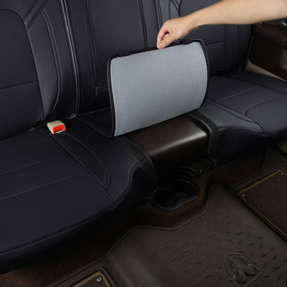 Ram 1500 2011-2019 2020 2021 2022 2023 2024 Crew Cab Waterproof Seat Covers FullSet, Custom Fit Ram Bighorn Laramie Limited Rebel Longhorn Pickup with 4/6 Split Rear Seat