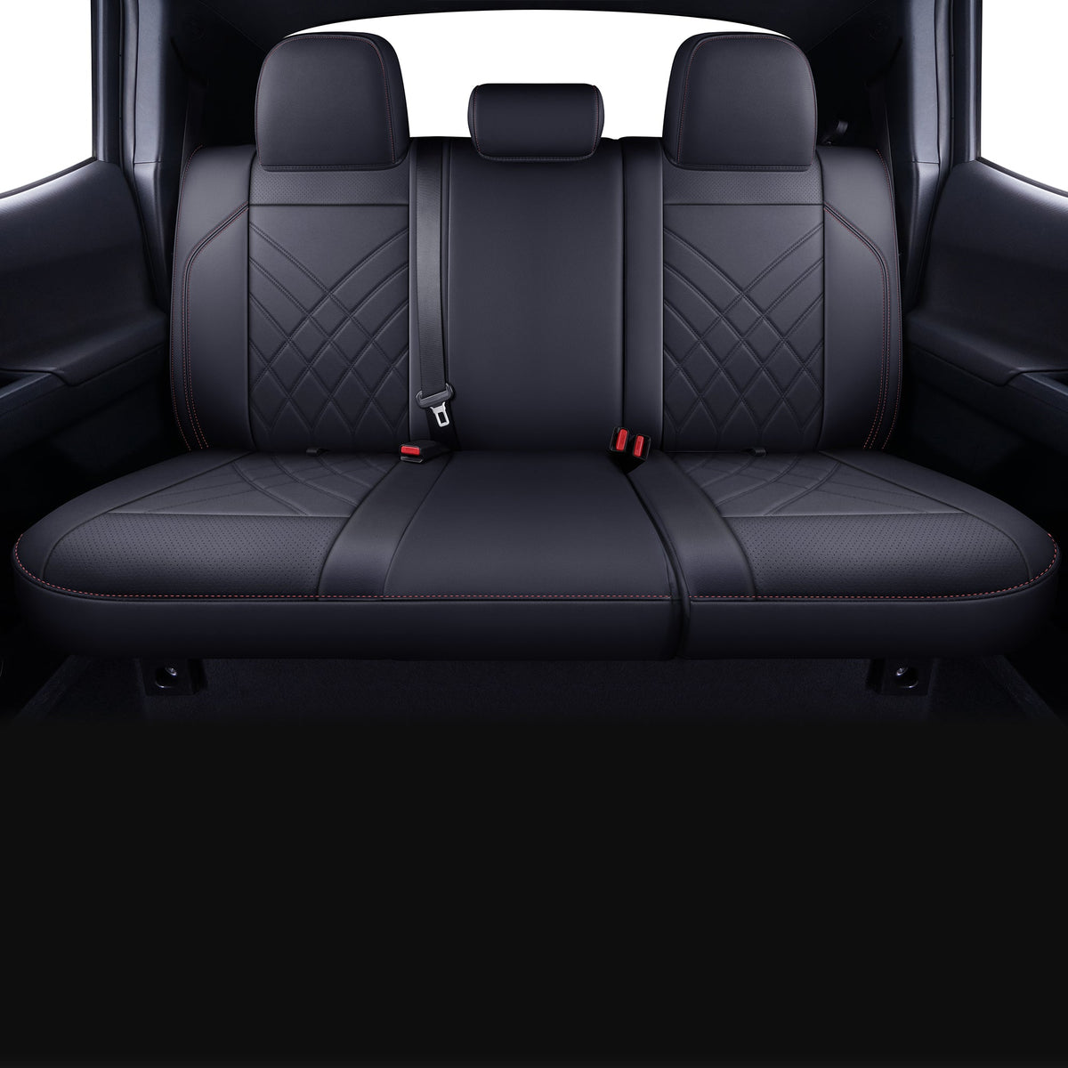 Tacoma Full Seat Covers, suitable for Tacoma 2016-2023 Seat covers for five persons double cab, artificial leather, four seasons available, breathable and comfortable