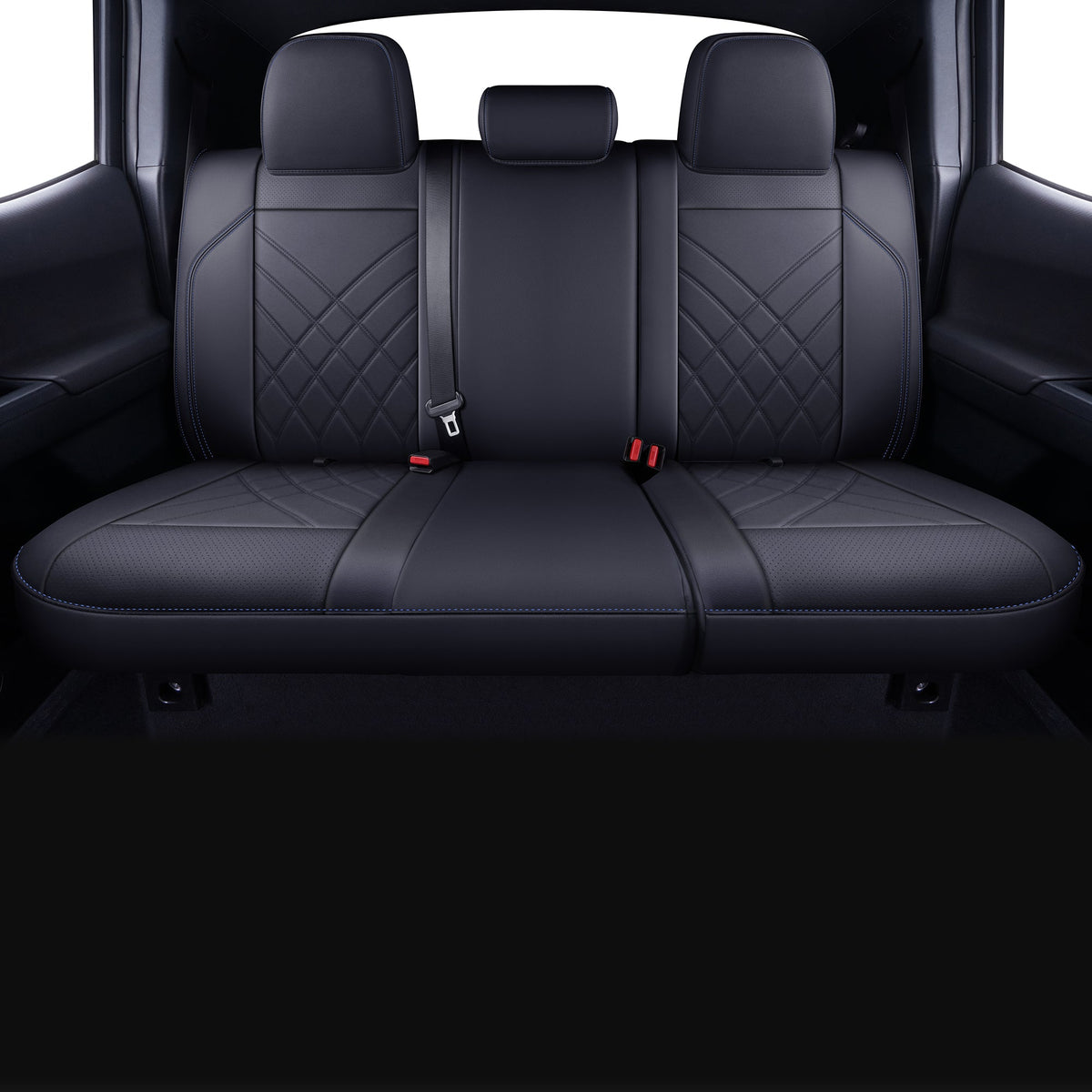 Tacoma Full Seat Covers, suitable for Tacoma 2016-2023 Seat covers for five persons double cab, artificial leather, four seasons available, breathable and comfortable