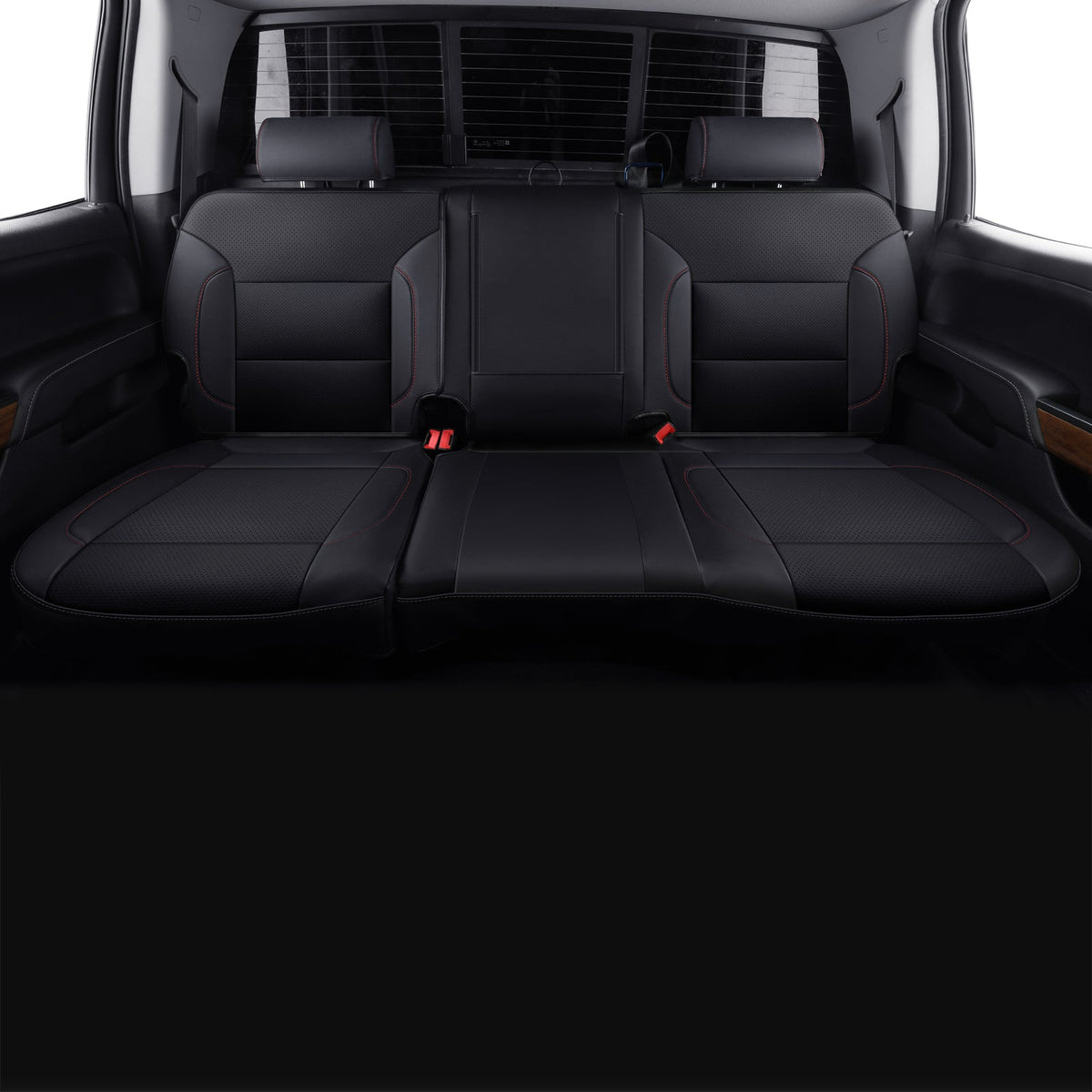 Custom Silverado Seat Covers 2007-2024 Chevrolet Silverado Sierra 1500/2500HD/3500HD crew, all-covered seat covers，dual, extended cab, waterproof leather, , all seasons