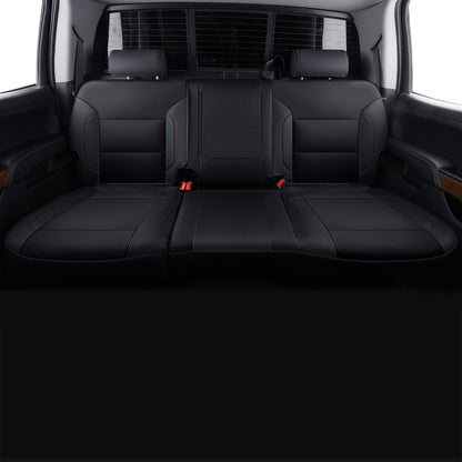 Custom Silverado Seat Covers 2007-2024 Chevrolet Silverado Sierra 1500/2500HD/3500HD crew, all-covered seat covers，dual, extended cab, waterproof leather, , all seasons