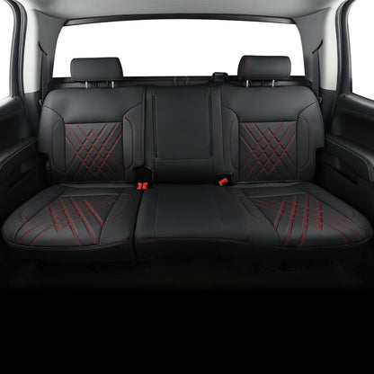 Chevy Sliverado Leather truck Seat  Covers 2014-2018 For1500&2500&3500HD Custom-made all-enveloped, all-season, waterproof leather