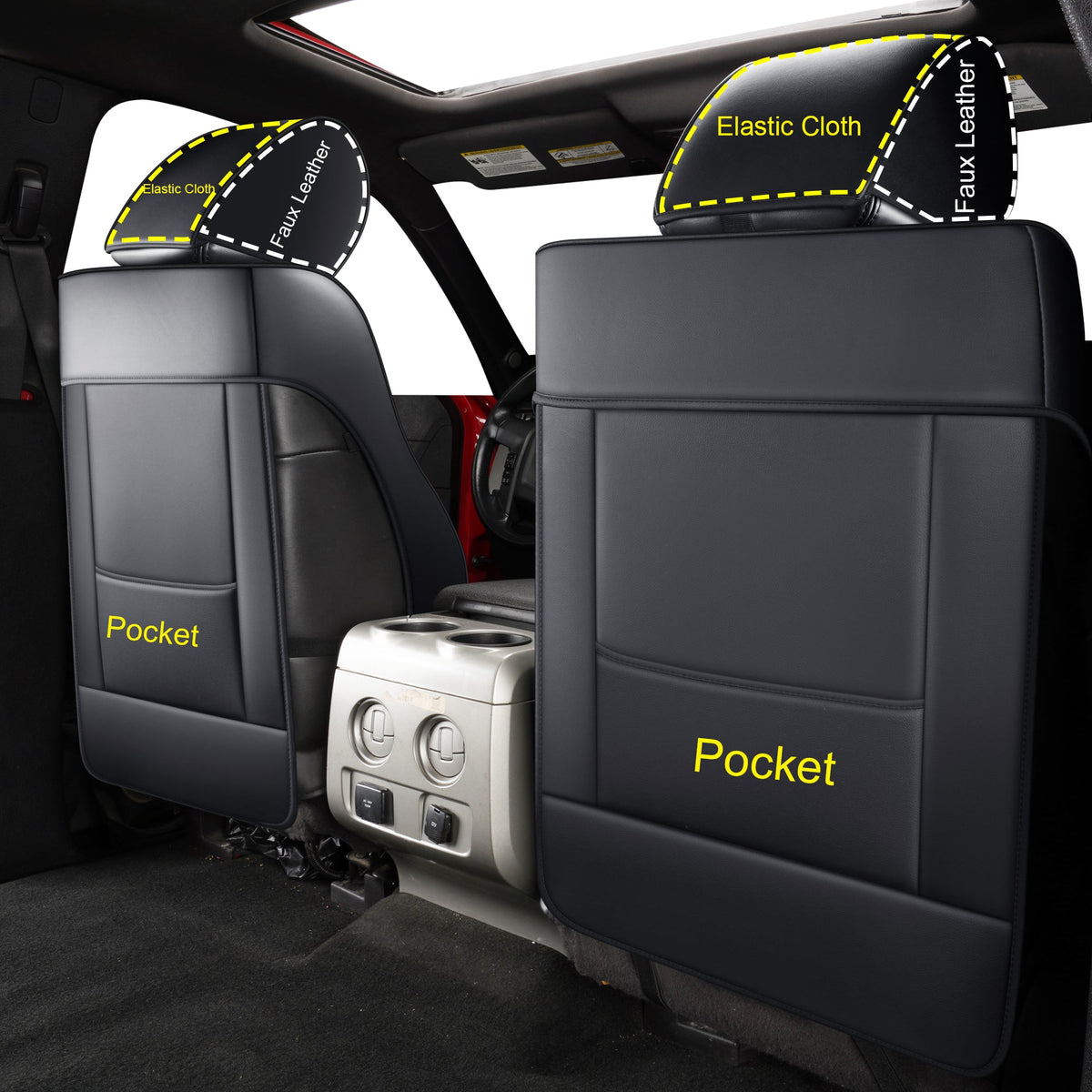 Ford F150 Seat Covers,For 2009-2014 F150 CrewCab 2011-2016 F250 F350 Waterproof faux leather All seasons are good Free delivery