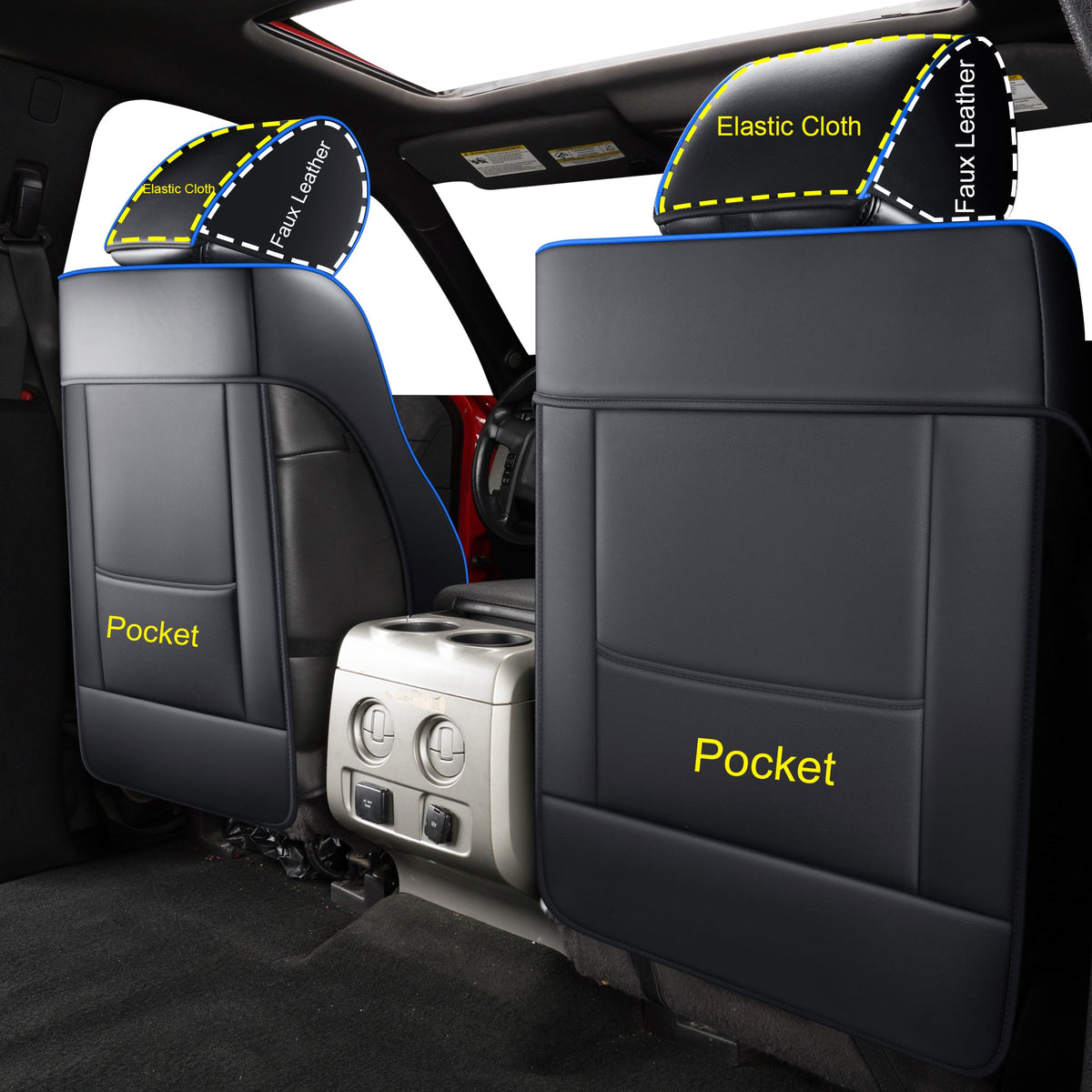 Ford F150 Seat Covers,For 2009-2014 F150 CrewCab 2011-2016 F250 F350 Waterproof faux leather All seasons are good Free delivery