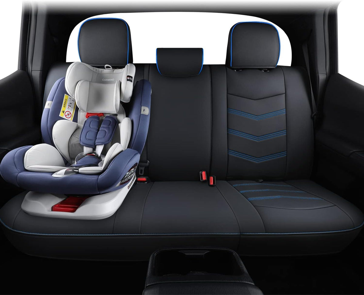 2005-2023 Tacoma Seat Covers Full Set Waterproof leather for Tacoma Double/Crew Cab SR SR5 TRD Sport TRD Off-Road PreRunner Trims, with Waterproof Faux Leather All-enveloping, four seasons general, wear-resistant and scratch-resistant