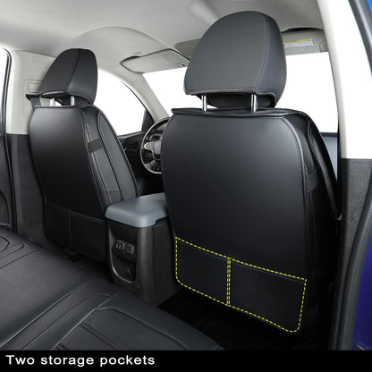 Colorado Seat Covers suitable for Chevrolet 2015-2022 Colorado cab Z71 LT ZR2 work truck and 2015-2024 GMC Canyon fully enclosed seat cover with waterproof faux leather