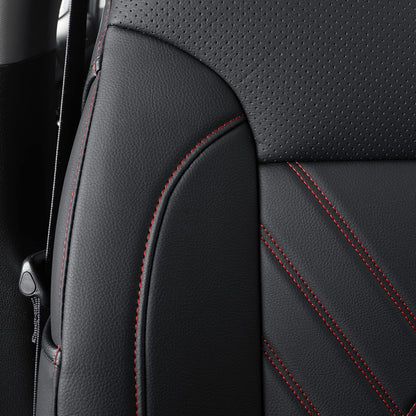 Chevy Sliverado Leather truck Seat  Covers 2014-2018 For1500&2500&3500HD Custom-made all-enveloped, all-season, waterproof leather