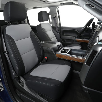 Custom Silverado Seat Covers 2007-2024 Chevrolet Silverado Sierra 1500/2500HD/3500HD crew, all-covered seat covers，dual, extended cab, waterproof leather, , all seasons