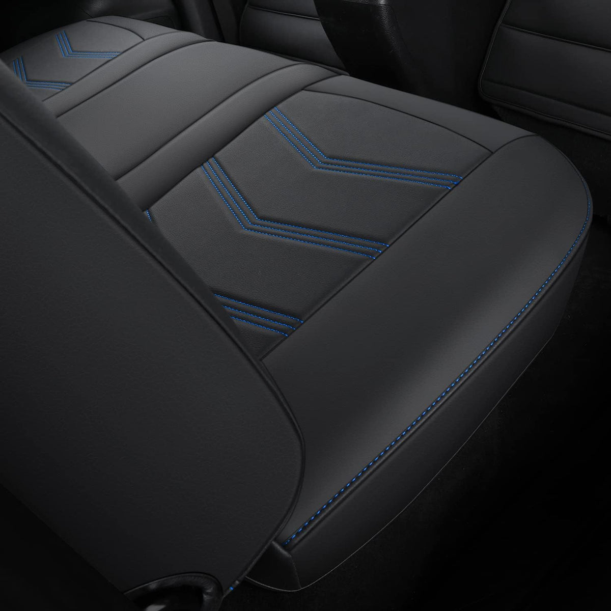 2005-2023 Tacoma Seat Covers Full Set Waterproof leather for Tacoma Double/Crew Cab SR SR5 TRD Sport TRD Off-Road PreRunner Trims, with Waterproof Faux Leather All-enveloping, four seasons general, wear-resistant and scratch-resistant