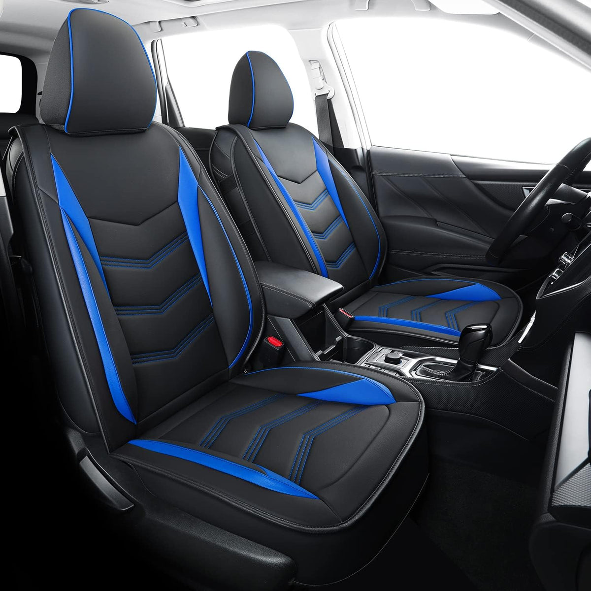 Subaru Seat Forester/Outback Covers Full Set, fit for 2014-2024 Subaru Forester Outback Sport Limited Touring Platinum with Water Proof Faux Leather Versatile, comfortable leather for all seasons