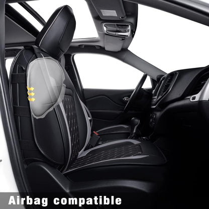Jeep Cherokee Seat Covers fit for 2014-2023 Jeep Cherokee with Faux Leather All seasons are good Resist claw marks seat covers