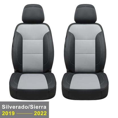 Custom Silverado Seat Covers 2007-2024 Chevrolet Silverado Sierra 1500/2500HD/3500HD crew, all-covered seat covers，dual, extended cab, waterproof leather, , all seasons