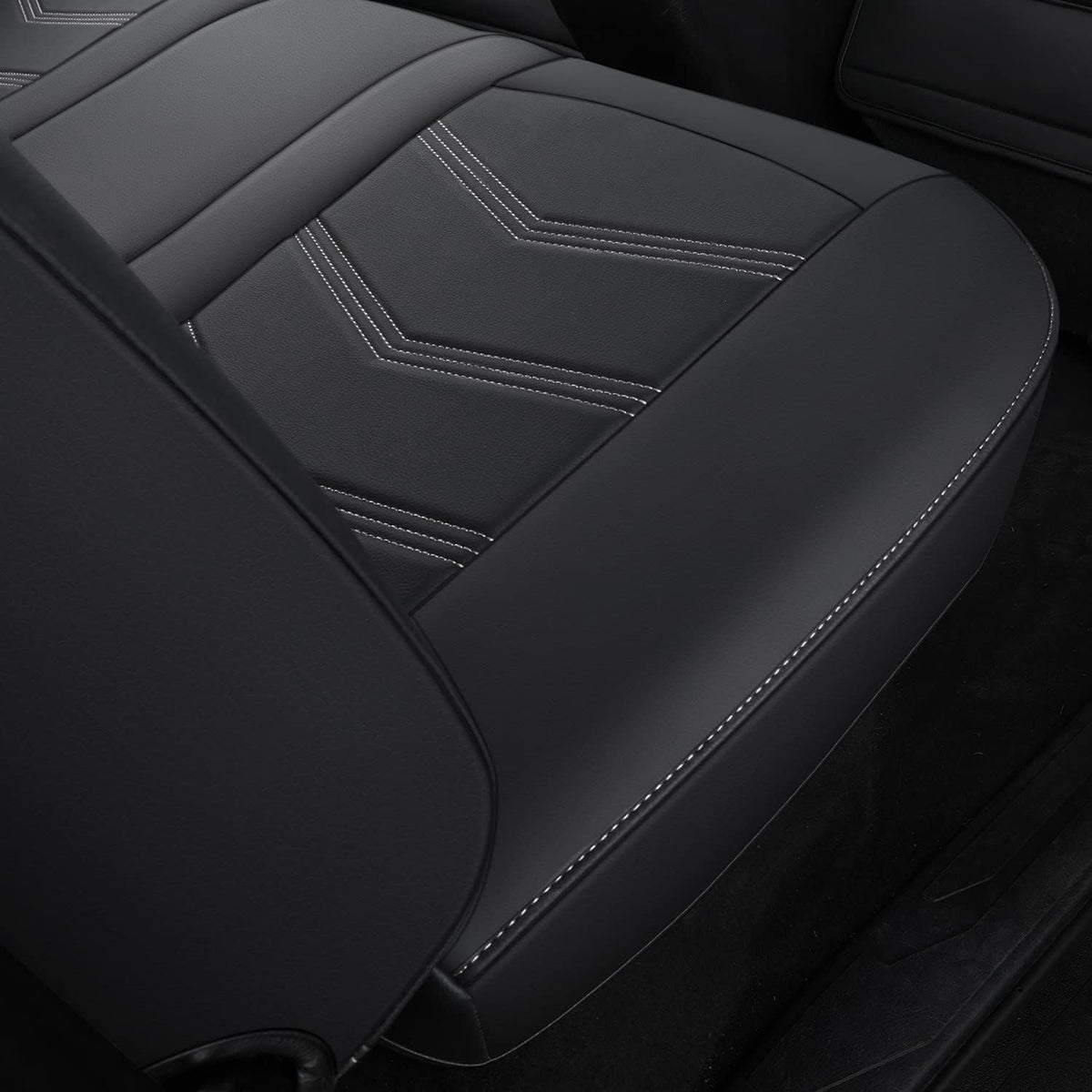 2005-2023 Tacoma Seat Covers Full Set Waterproof leather for Tacoma Double/Crew Cab SR SR5 TRD Sport TRD Off-Road PreRunner Trims, with Waterproof Faux Leather All-enveloping, four seasons general, wear-resistant and scratch-resistant