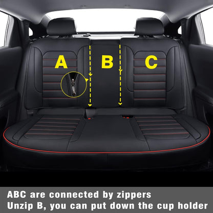 Chevy Malibu Seat Covers fit for 2013-2023 Malibu with Faux Leather