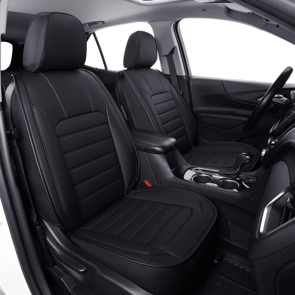 Custom Compatible with the Chevy Equinox Seat Covers 2018-2023 with Faux Leather