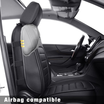 Custom Compatible with the Chevy Equinox Seat Covers 2018-2023 with Faux Leather