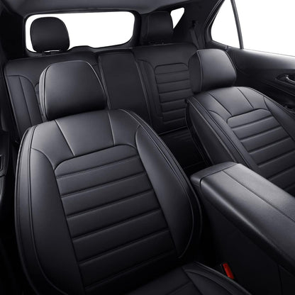 Custom Compatible with the Chevy Equinox Seat Covers 2018-2023 with Faux Leather