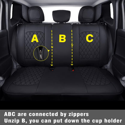Renegade Seat Covers fit for 2015-2023 Renegade and 2017-2023 Compass with Water Proof Faux Leather