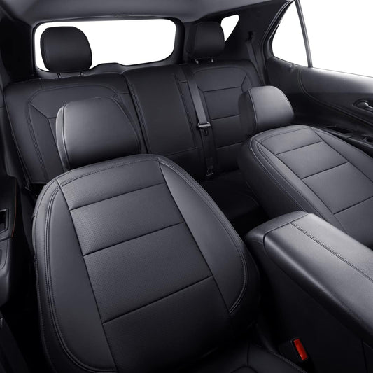 Custom Compatible with the Chevy Equinox Seat Covers 2018-2023 with Faux Leather