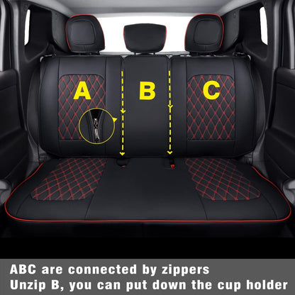 Renegade Seat Covers fit for 2015-2023 Renegade and 2017-2023 Compass with Water Proof Faux Leather