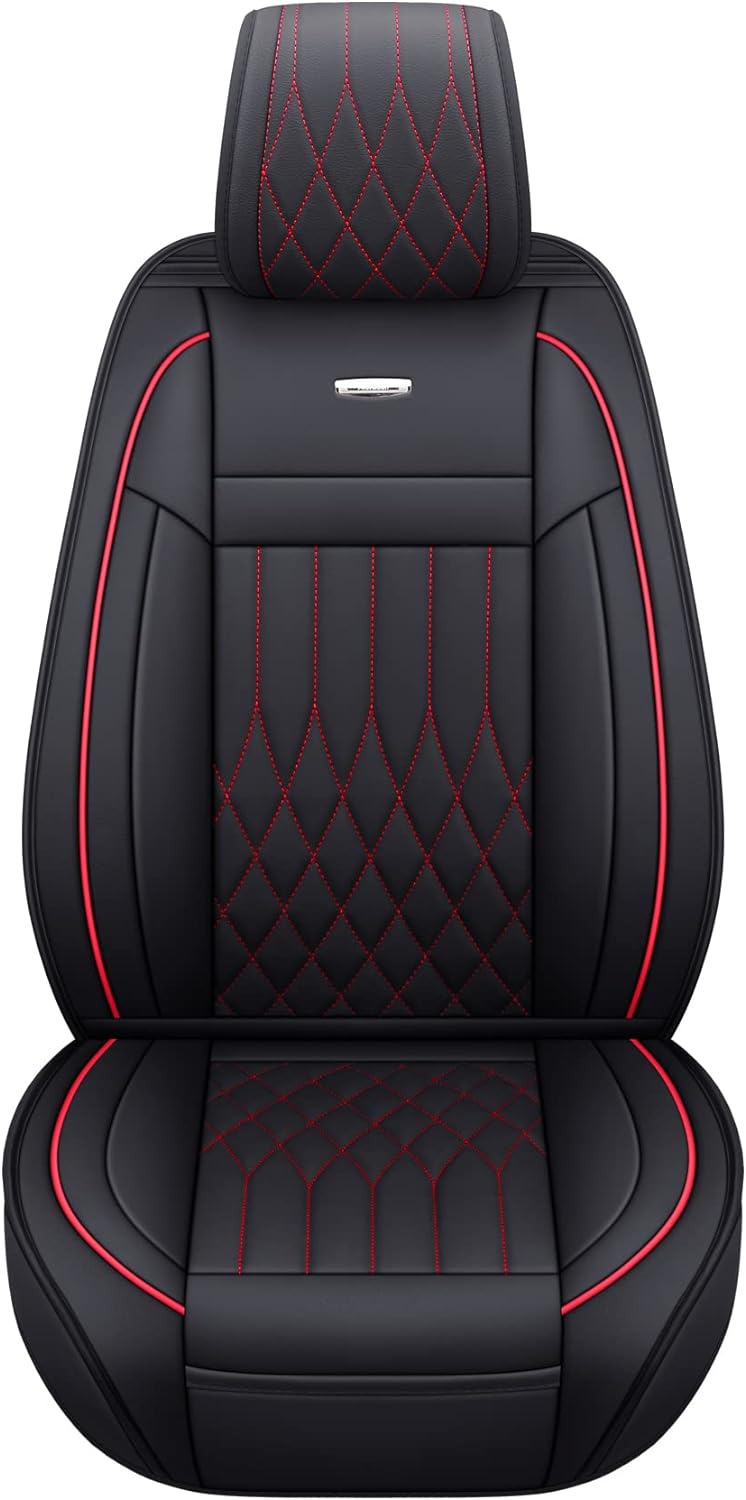Chevy Silverado GMC Sierra Car Seat Covers Full Set with Waterproof Leather, Fit for 2007-2024 1500/2500 HD / 3500 HD Crew,Double,Extended Cab or Pickup