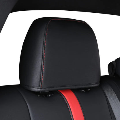 Tacoma Seat Covers, Custom fit 2016-2023 Faux Leather Tacoma SR SR5 TRD Sport TRD Off-Road PreRunner Crew Double Cab