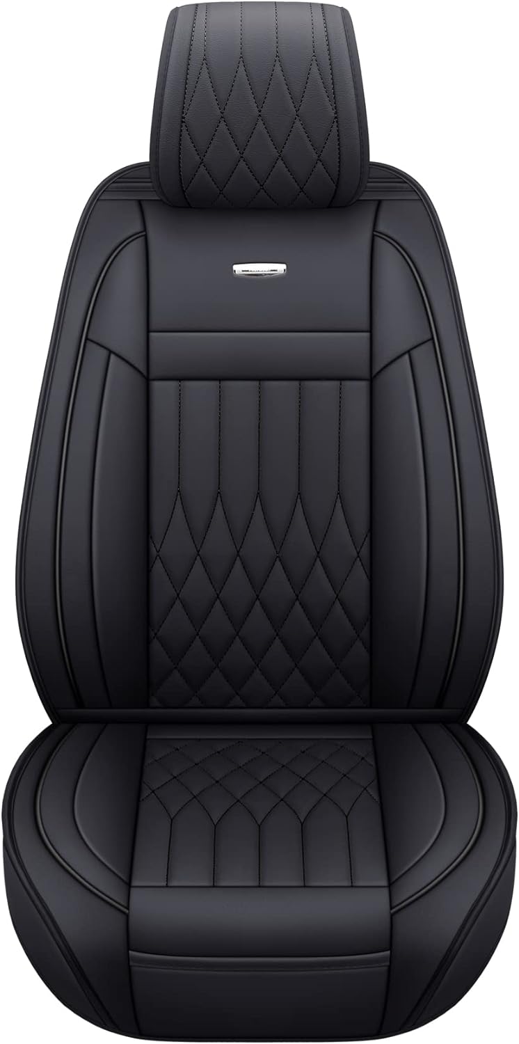 Chevy Silverado GMC Sierra Car Seat Covers Full Set with Waterproof Leather, Fit for 2007-2024 1500/2500 HD / 3500 HD Crew,Double,Extended Cab or Pickup